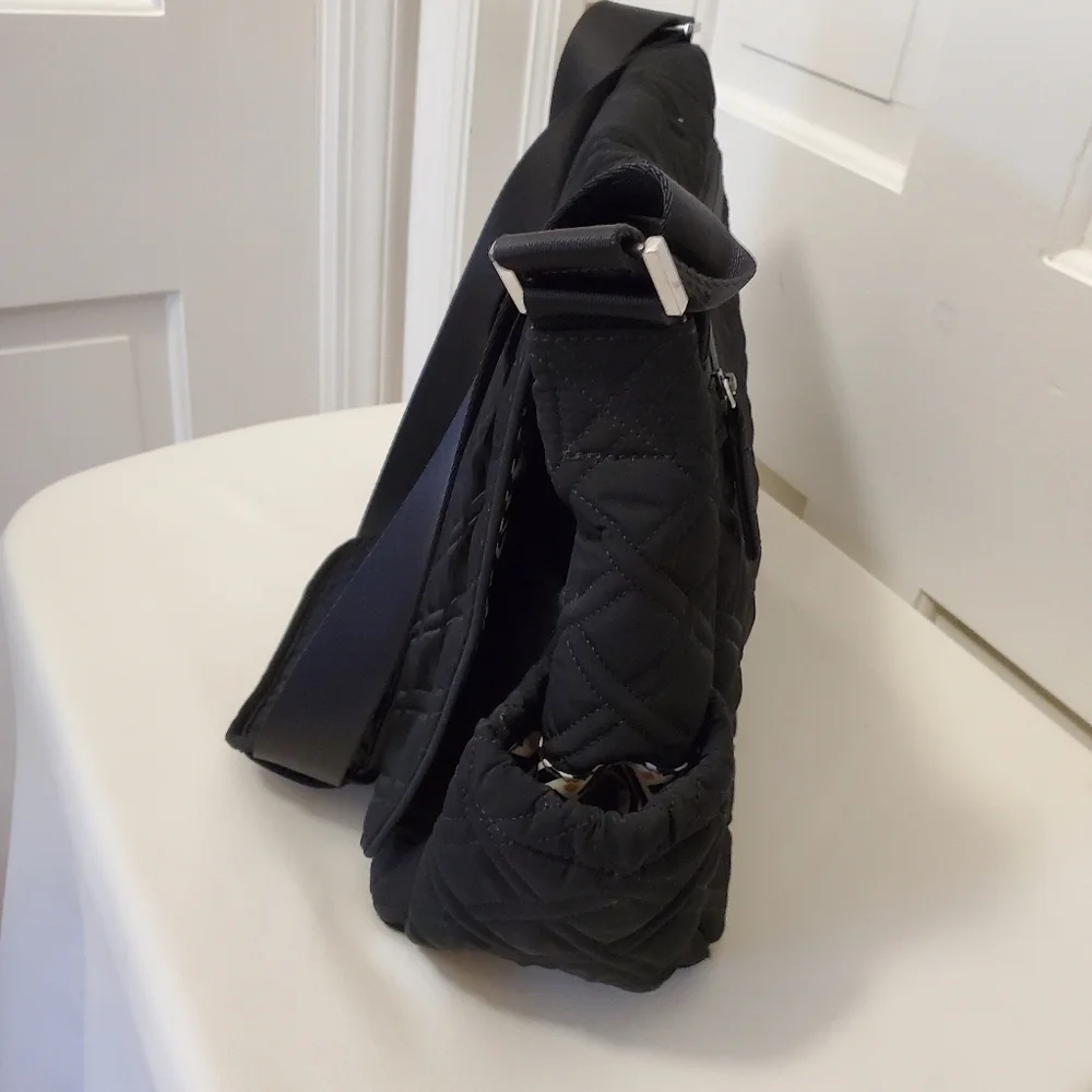 Vera Bradley Black Quilted Fully Lined Baby Bag
